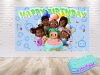 Cocomelon Afro Birthday Backdrop Cocomelon Afro Birthday Backdrop