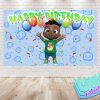 Cocomelon Cody Afro Birthday Backdrop Cocomelon Cody Afro Birthday Backdrop