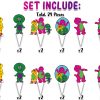 Barney & Friends Cupcake Toppers Barney & Friends Cupcake Toppers