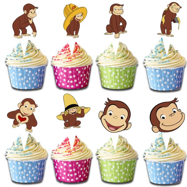 Curious George Cupcake Toppers