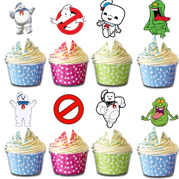Ghostbusters Birthday Cupcake Toppers Set of 24