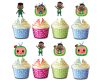 Afro Cocomelon Cody Cupcake Toppers – 24 PCS Birthday Party Decorations Afro Cocomelon Cody Cupcake Toppers – 24 PCS Birthday Party Decorations