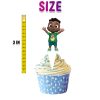 Afro Cocomelon Cody Cupcake Toppers – 24 PCS Birthday Party Decorations Afro Cocomelon Cody Cupcake Toppers – 24 PCS Birthday Party Decorations