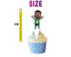 Afro Cocomelon Cody Cupcake Toppers – 24 PCS Birthday Party Decorations Afro Cocomelon Cody Cupcake Toppers – 24 PCS Birthday Party Decorations
