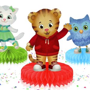 Daniel Tiger Honeycomb Centerpieces