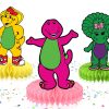 Barney & Friends Honeycomb Centerpieces Barney & Friends Honeycomb Centerpieces