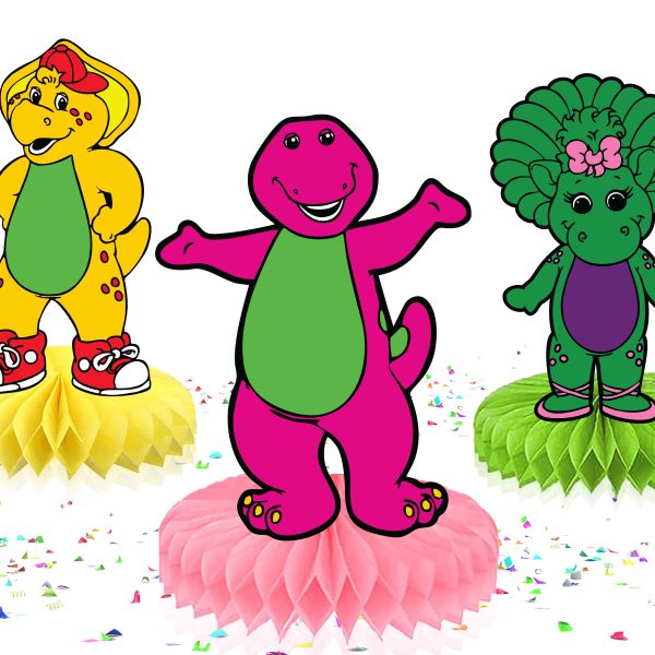 Barney & Friends Honeycomb Centerpieces