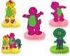 Barney & Friends Honeycomb Centerpieces Barney & Friends Honeycomb Centerpieces
