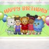 Daniel Tiger Birthday Backdrop Banner Daniel Tiger Birthday Backdrop Banner