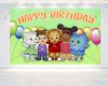 Daniel Tiger Birthday Backdrop Banner Daniel Tiger Birthday Backdrop Banner