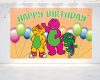 Barney & Friends Birthday Backdrop Banner Barney & Friends Birthday Backdrop Banner