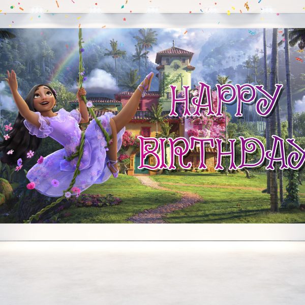 Encanto Birthday Backdrop Banner