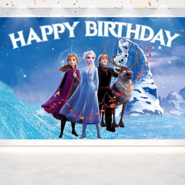 Frozen Birthday Backdrop Frozen Birthday Backdrop