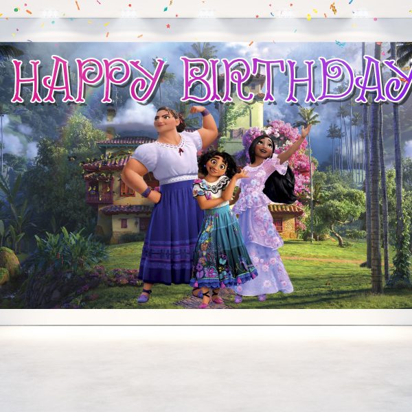 Encanto Birthday Backdrop Banner