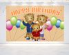 Daniel Tiger Family Birthday Backdrop Banner Daniel Tiger Family Birthday Backdrop Banner