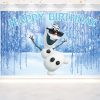 Olaf Frozen Birthday Backdrop Olaf Frozen Birthday Backdrop