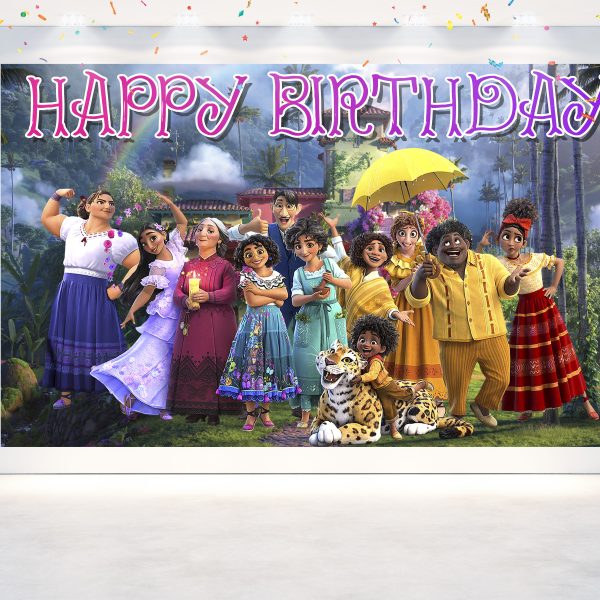 Encanto Birthday Backdrop Banner