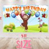 Curious George Birthday Backdrop Curious George Birthday Backdrop