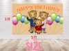 Daniel Tiger Family Birthday Backdrop Banner Daniel Tiger Family Birthday Backdrop Banner