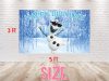 Olaf Frozen Birthday Backdrop Olaf Frozen Birthday Backdrop
