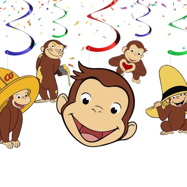 Curious George Hanging Swirls