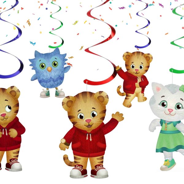 Daniel Tiger Hanging Swirl Decorations