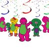 Barney & Friends Hanging Swirl Decorations Barney & Friends Hanging Swirl Decorations