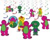 Barney & Friends Hanging Swirl Decorations Barney & Friends Hanging Swirl Decorations