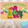 Barney & Friends Birthday Backdrop Banner Barney & Friends Birthday Backdrop Banner