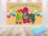 Barney & Friends Birthday Backdrop Banner Barney & Friends Birthday Backdrop Banner