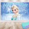 Elsa Frozen Birthday Backdrop Elsa Frozen Birthday Backdrop