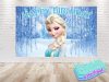 Elsa Frozen Birthday Backdrop Elsa Frozen Birthday Backdrop