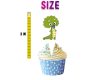 Gigantosaurus Cupcake Toppers Set of 24 Gigantosaurus Cupcake Toppers Set of 24
