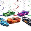 Swirls_PSD-восстановлено Hot Wheels Swirl Decorations, Race Car Hanging Swirls, Racing Car Party Decorations, Hot Wheels Birthday Decor, Race Car Ceiling Swirls, Boys Birthday Party Decor