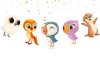 a Puffin Rock Banner, Puffin Rock Birthday Banner, Woodland Animal Party Decorations, Puffin Birthday Party Decor, Kids Cartoon Party Banner