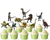 Jurassic World Cupcake Toppers, Dinosaur Birthday Decorations.