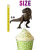 Jurassic World Cupcake Toppers, Dinosaur Birthday Decorations.