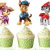 cc Paw Patrol Cupcake Toppers, Paw Patrol Birthday Decorations.