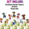 ccc Paw Patrol Cupcake Toppers, Paw Patrol Birthday Decorations.