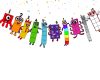 Numberblocks Banner, Numberblocks Birthday Banner, Math Birthday Decorations.