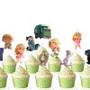 e Trash Truck Cupcake Toppers, Trash Truck Birthday Decorations, Garbage Truck Party Cupcake Picks, Kids Birthday Party Decor, Cute Cartoon Truck Toppers