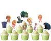 e Trash Truck Cupcake Toppers, Trash Truck Birthday Decorations, Garbage Truck Party Cupcake Picks, Kids Birthday Party Decor, Cute Cartoon Truck Toppers