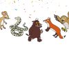 e Gruffalo Party Banner, Woodland Birthday Banner, Forest Animal Birthday Decorations.