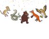 e Gruffalo Party Banner, Woodland Birthday Banner, Forest Animal Birthday Decorations.