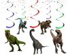 eee Jurassic World Hanging Swirls, Dinosaur Birthday Decorations, Dino Party Ceiling Decor, Jurassic Dinosaur Party Supplies, Hanging Swirl Decorations