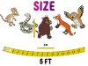 White,Brick,Wall,3d,Background Gruffalo Party Banner, Woodland Birthday Banner, Forest Animal Birthday Decorations.