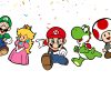 eeee Super Mario Banner, Mario Birthday Banner, Nintendo Party Decorations.