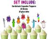 ff Numberblocks Cupcake Toppers, Numberblocks Birthday Decorations, Math Birthday Cupcake Picks, Educational Party Cupcake Toppers, Kids Number Party Decor