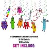 ffffff Numberblocks Hanging Swirls Decorations, Numberblocks Birthday Party Decor.