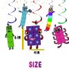 ffffffff Numberblocks Hanging Swirls Decorations, Numberblocks Birthday Party Decor.